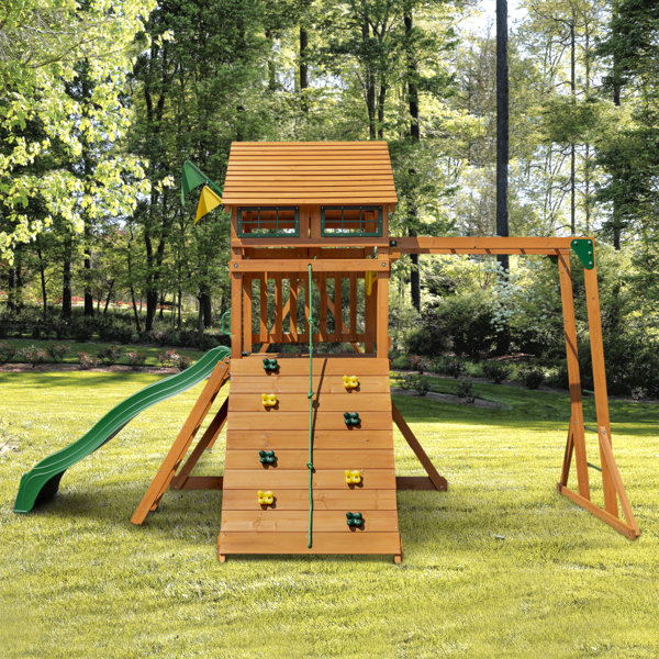 Gorilla Playsets Avalon Swing Set with Monkey Bars & Reviews Wayfair